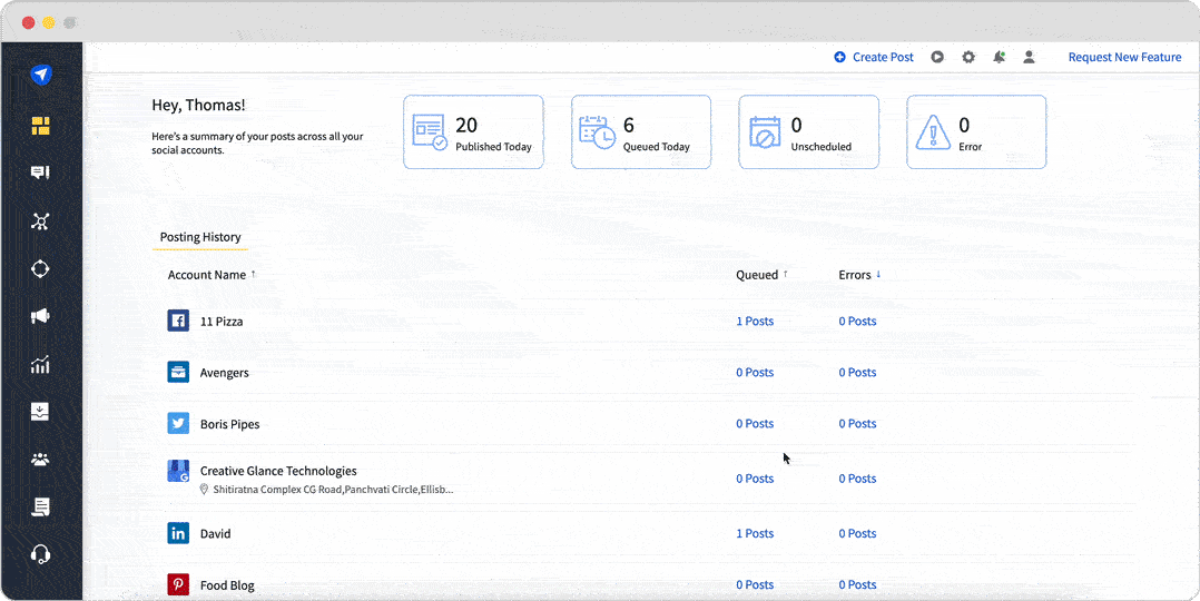 schedule posts for multiple platforms