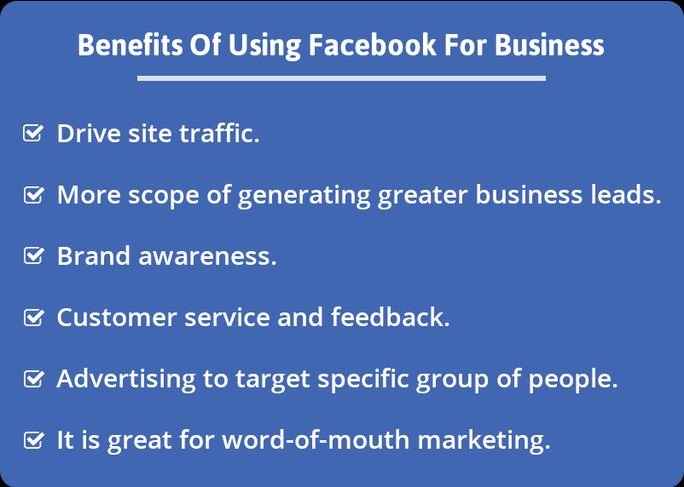 Facebook benefits for business