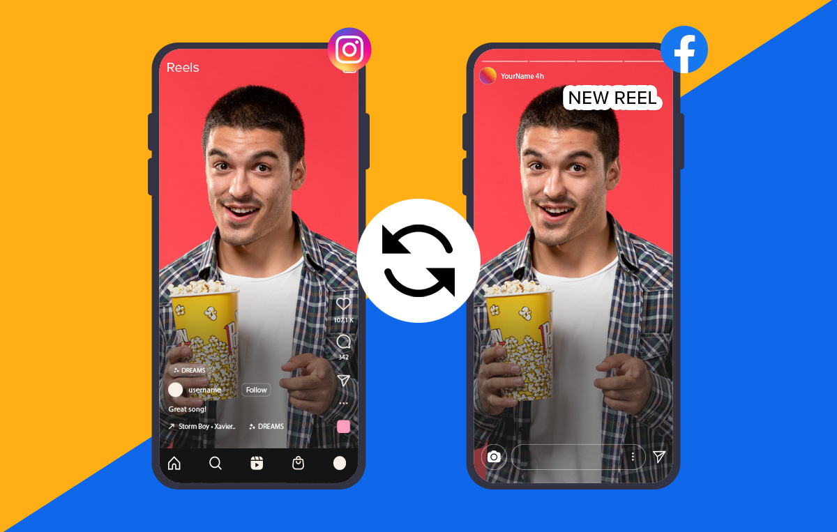 Share a Reel to Your Story On Instagram and Facebook