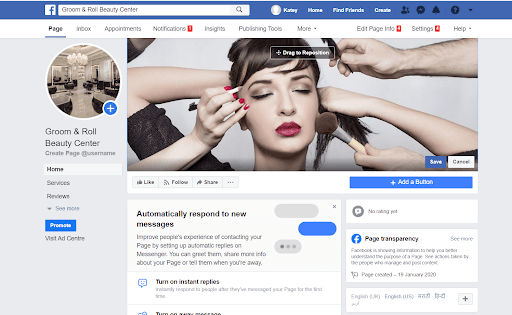 Facebook Profile Page