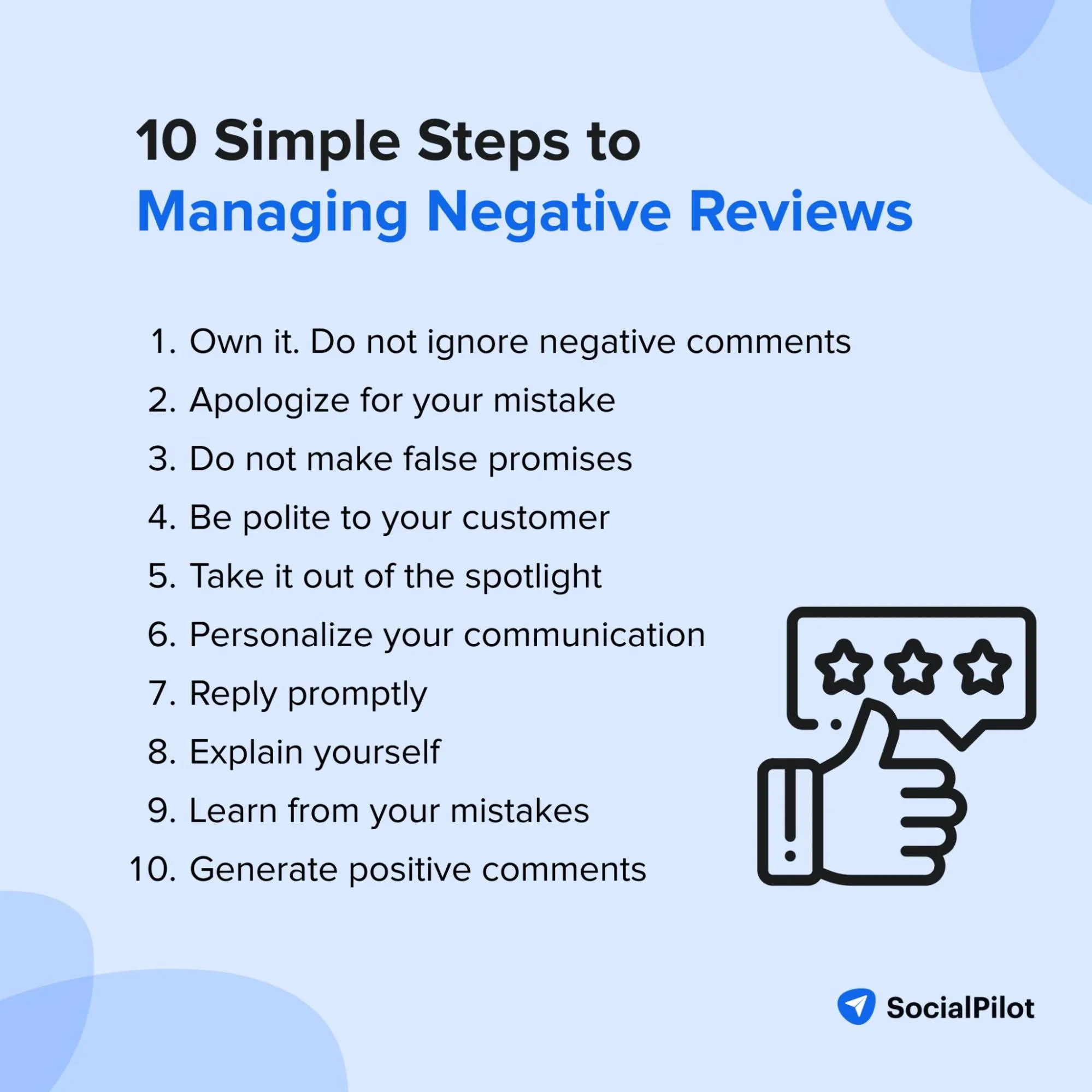 Ten steps to manage negative reviews on Google Business Profile