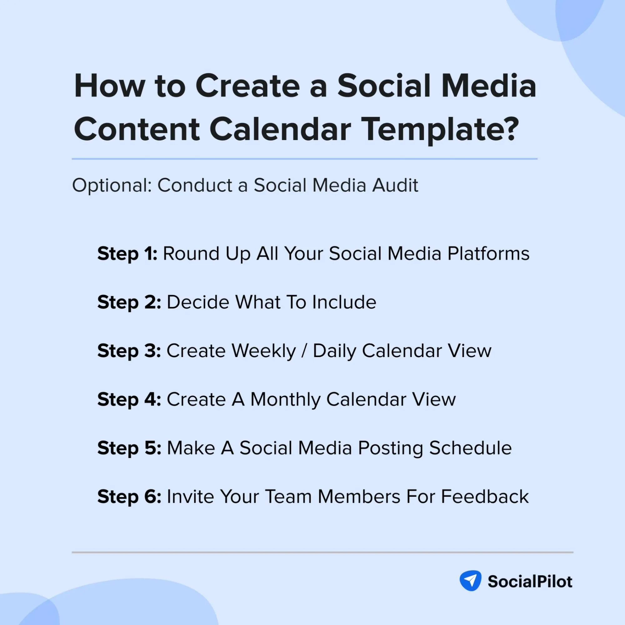 Content Calendar Template