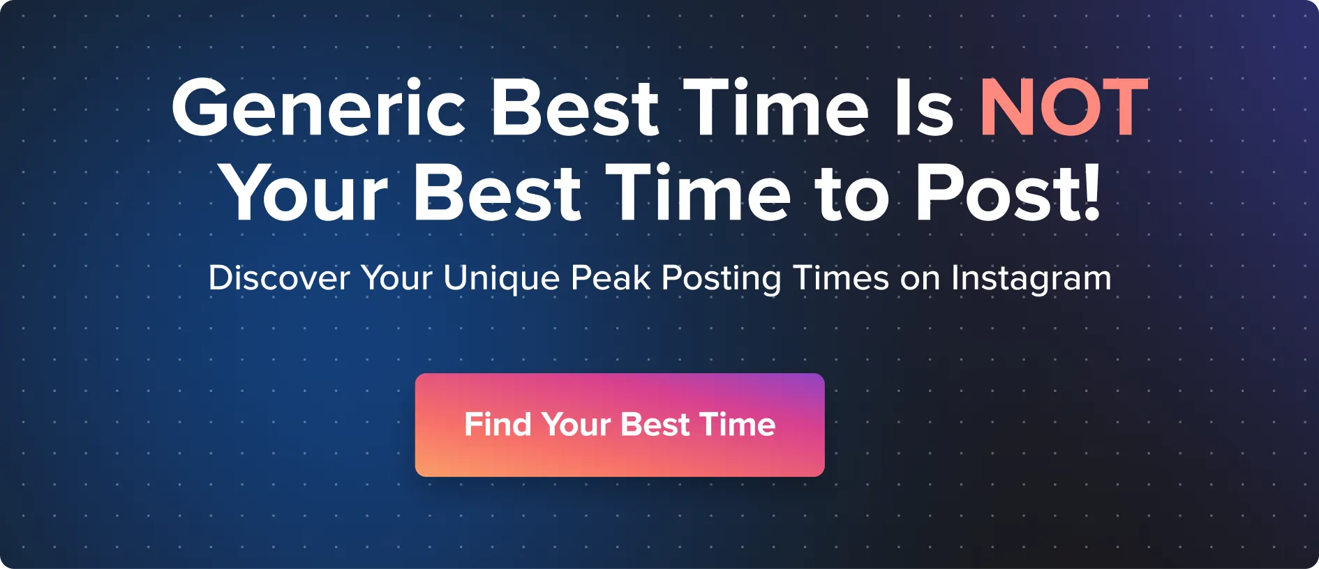 find best time to post on instagram