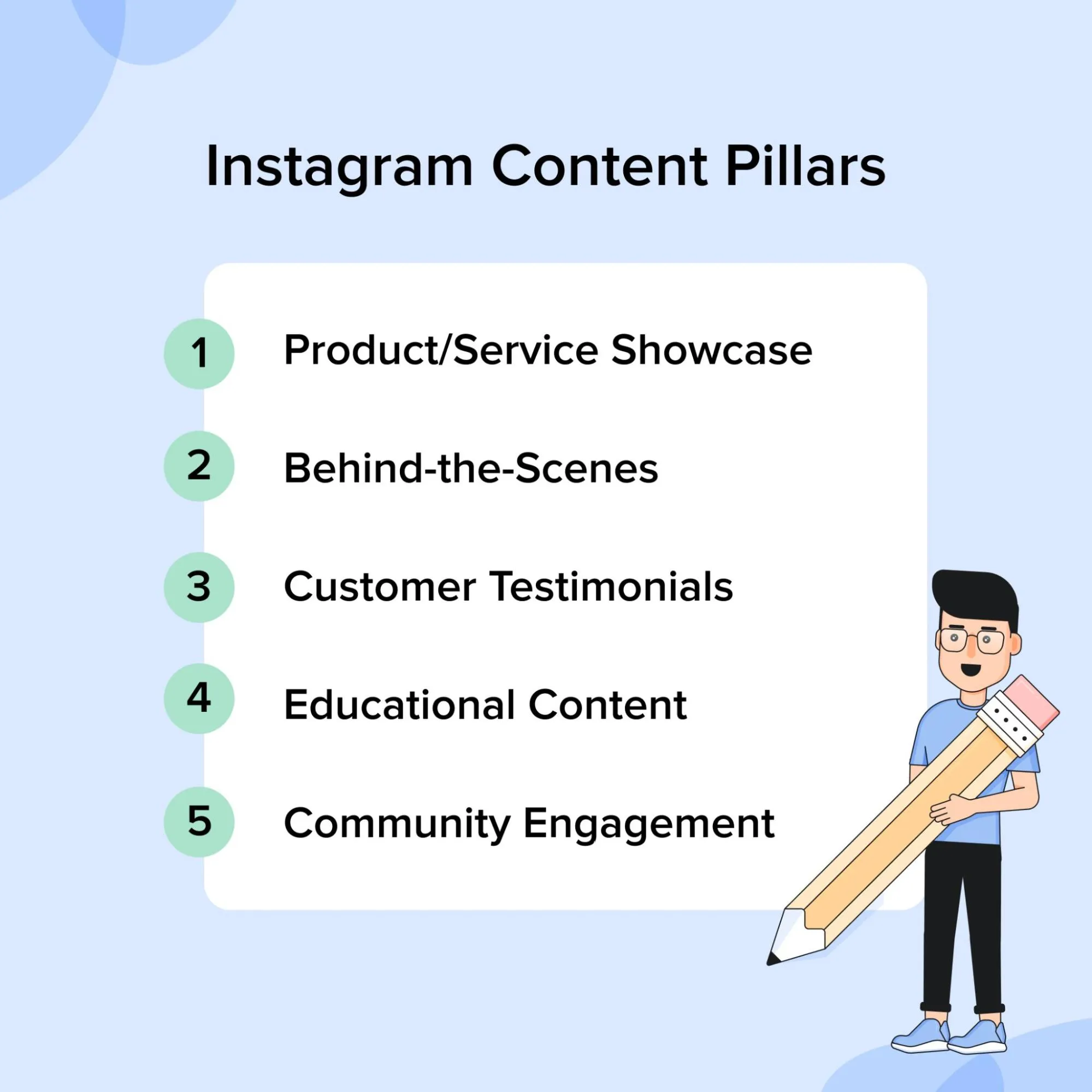 Instagram content pillars