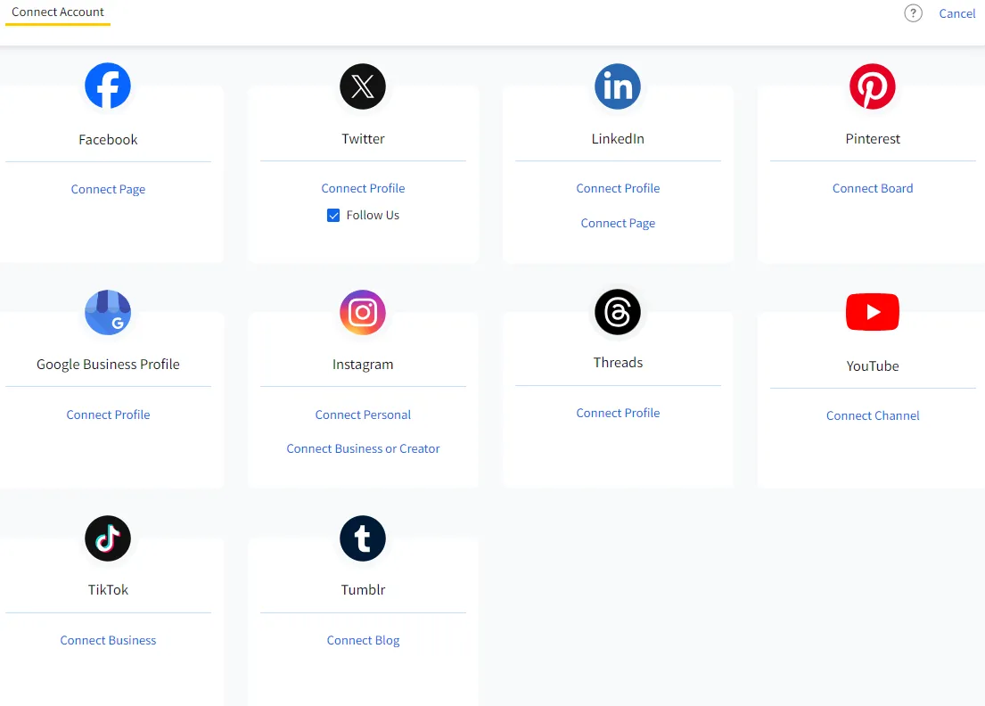 Manage Account Dashboard