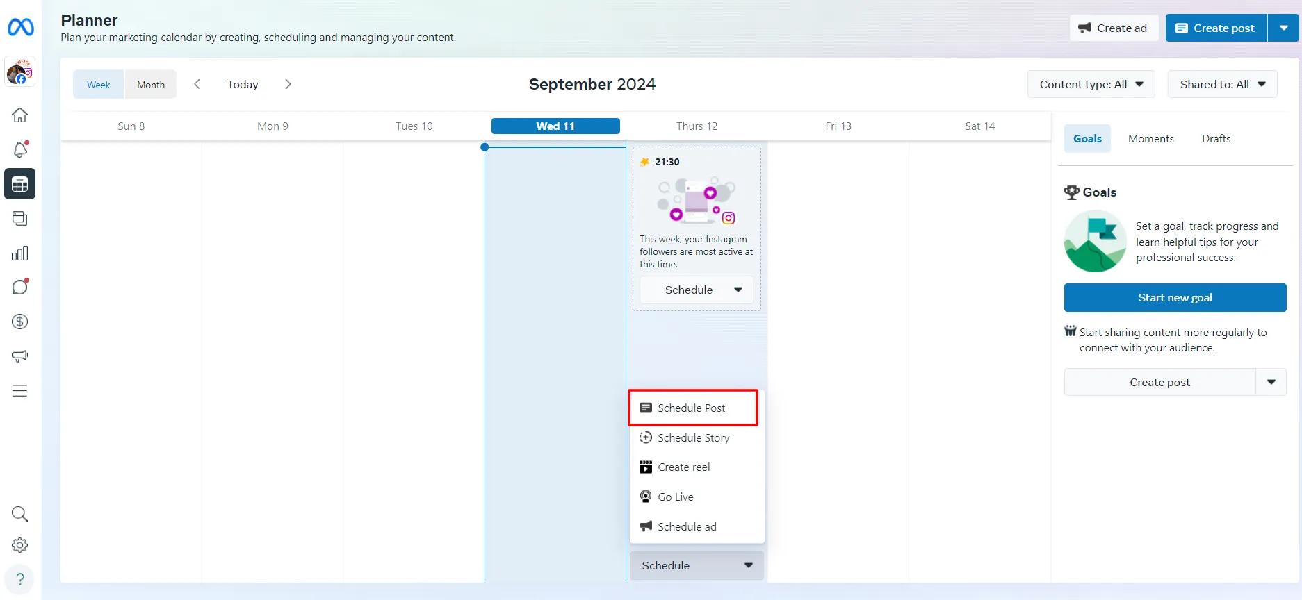 Meta Business Suite Schedule Post