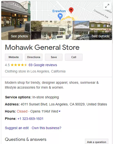 mohawk general store