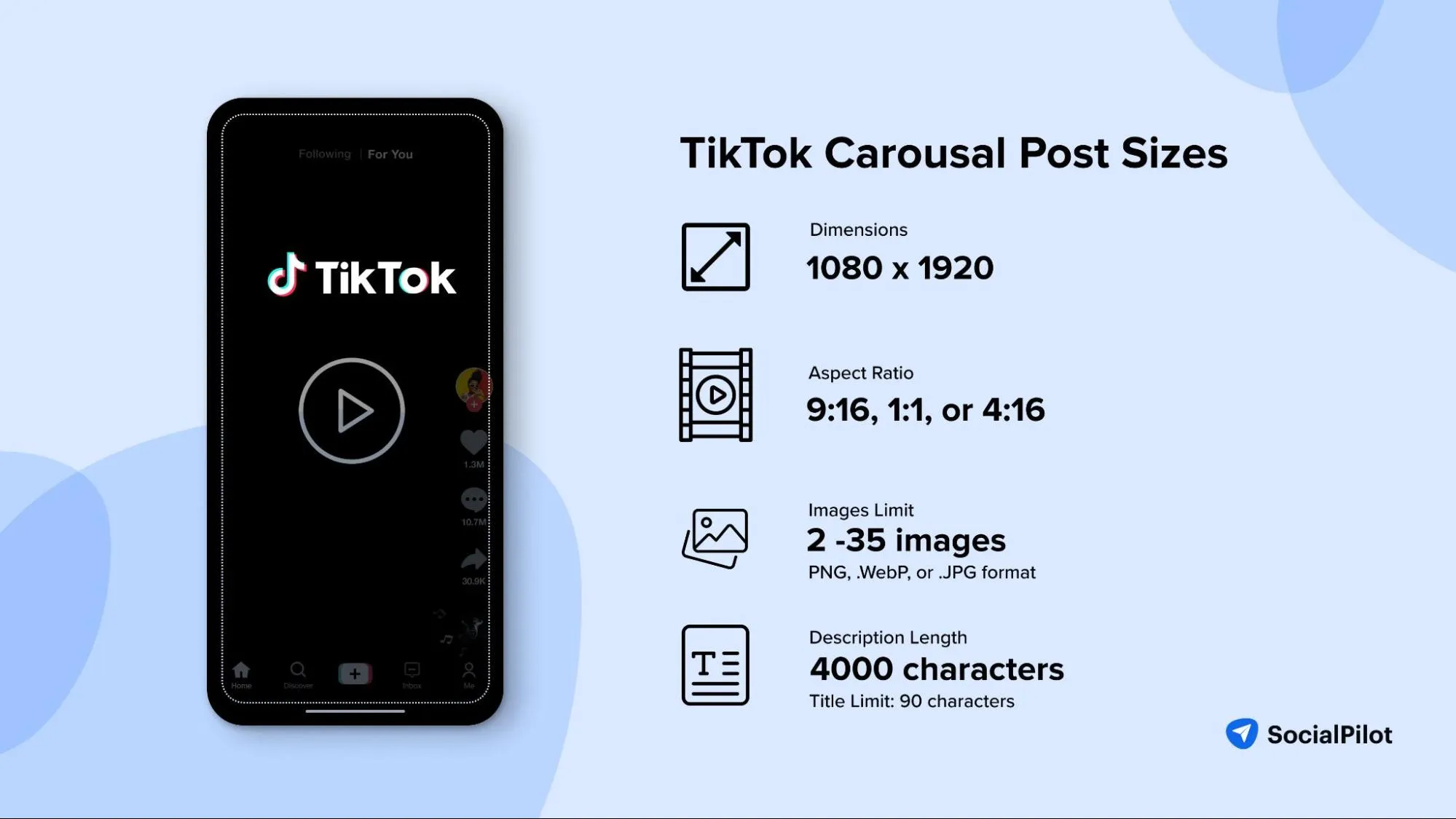 TikTok Carousal Post Sizes