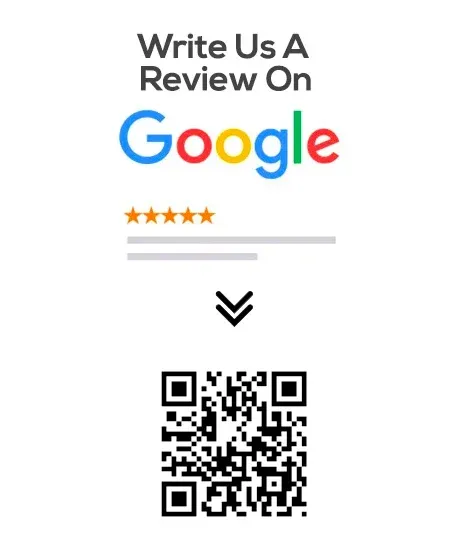 Use the QR code to ask for Google reviews