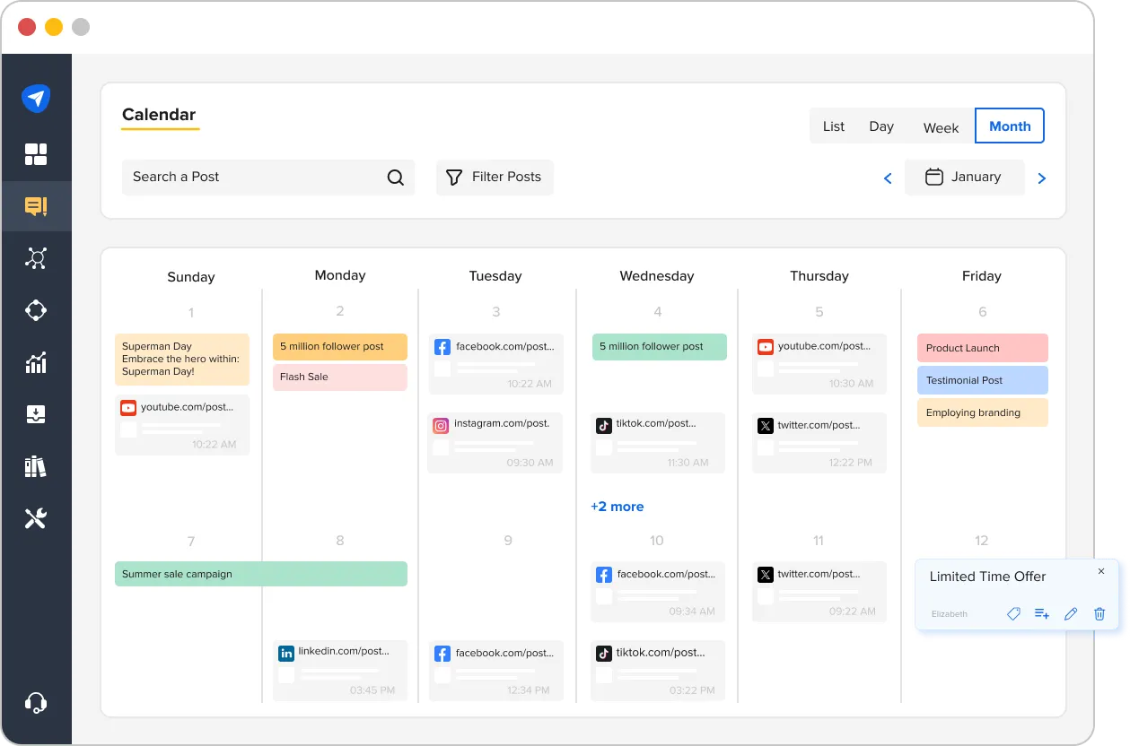 View Notes on Content Calendar